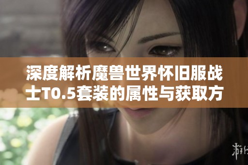 深度解析魔兽世界怀旧服战士T0.5套装的属性与获取方法